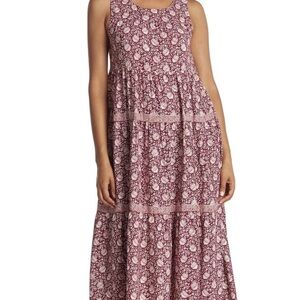 Max studio Floral Sleeveless Dress Size M